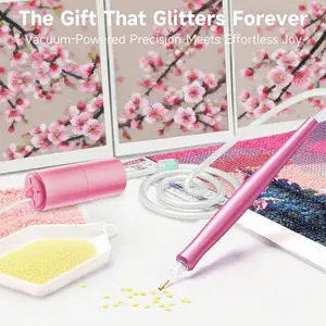 Electric diamond art painting pen, durable and stable, with storage tray，Holiday gifts for friends, Diamond Art Tools