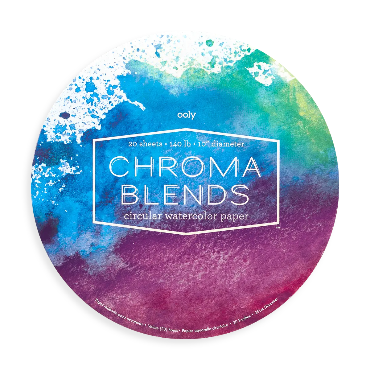 Chroma Blends Circular Watercolor Paper - 20 Sheets
