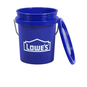 Lowe's Mini Bucket with Lid and Metal Handle for Easy Transport and Storage Compact Design Durable Metal Handle Ideal for Storage and Transport