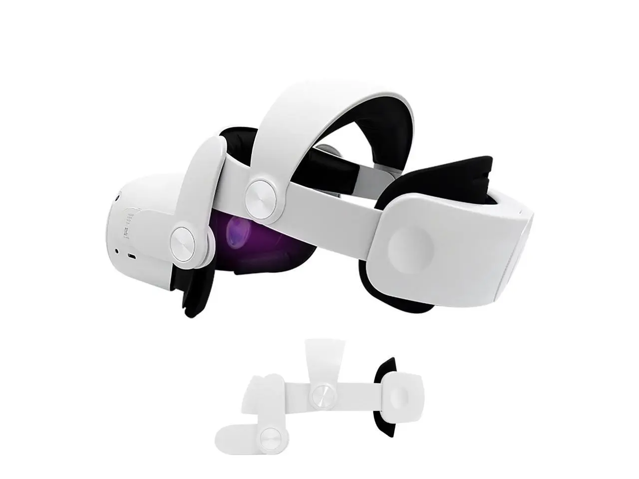 ALPHA DIGITAL Head Strap for Oculus Quest 2, Adjustable Elite Strap Replacement , Enhanced Comfort, Face Pressure-Free VR Accessories, Adjustable and Lightweight