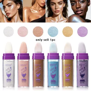 Highlighter Powder for Face and Body, Glitter Highlighter, Diamond-Like Shimmer, Pearlescent Shine, Radiant Glow, All-Over Brightening, Perfect for Parties and Stage Makeup