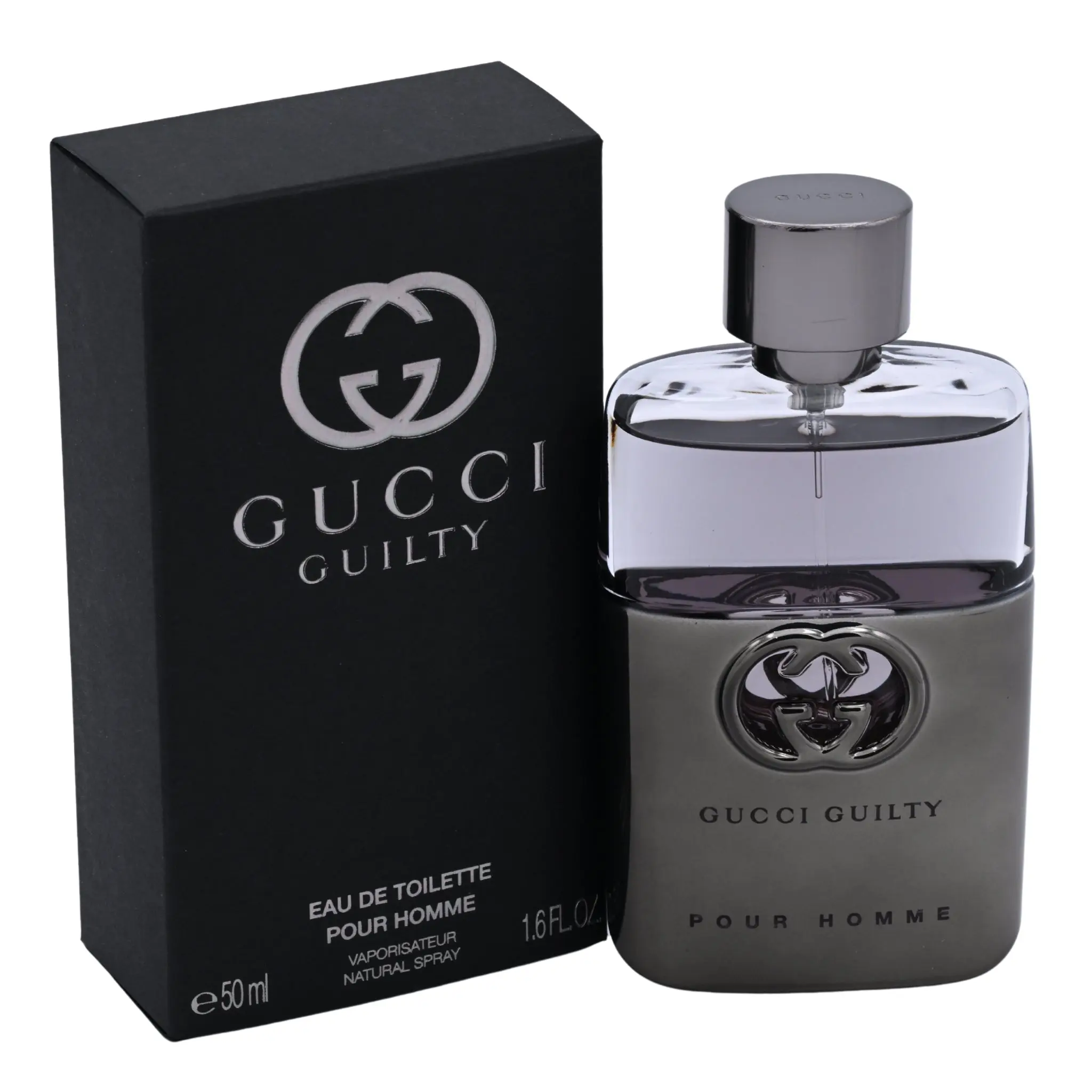 GUCCI Guilty Pour Homme Eau de Toilette for Men, 1.6 fl oz, Aromatic Woody Signature Scent with Lavender & Lemon Citrus Notes, Aromatic Cologne, Fragrances, Father's Day Gifts, Men's Fragrance, Woody Cedar Base, Bold, Patchouli Base, Everyday Wear, Cedarw