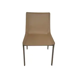 Set of 2 Eloi High Back Recycled Leather Dining Chairs