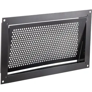 VEVOR Flood Vent,  , 8" Height x 16" Width x 2" Depth Foundation Flood Vent, to Reduce Foundation Damage and Flood Risk, Black, Wall Mounted, for Crawl Spaces,Garages & Full Height Enclosures