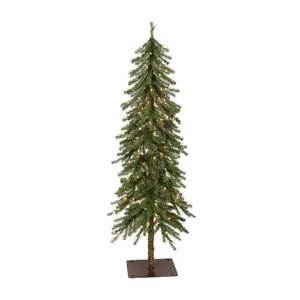 Puleo Pre-Lit 5' Alpine Artificial Christmas Tree w/150 Light