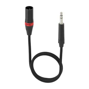 Premium XLR to 1/4 Cable, XLR Male to 6.35mm TRS Quarter Inch Cord, , 2-Meter Single Pack,OxygenFree Copper, Ideal for Speaker Amplifier