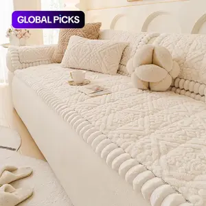 Thick Bohemian Style Quilted Sofa Cover for Autumn Winter, Non-Slip Pet Protection, Fits Two-Seat to Four-Seat Sofas #TOP PICKS