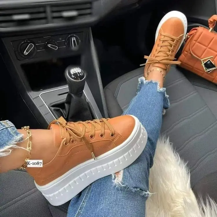 Casual Platform Women's Shoes Flat Womens Sneakers sneakers  women Girl Footwear Trainer Runner Training Running