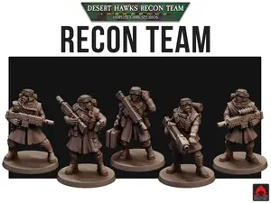Desert Hawks Recon Team | Red Pilgrim Miniatures | 28mm