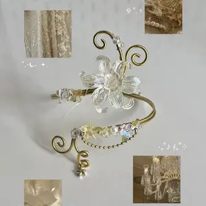 Timeless Athena Arm Cuff Handmade Fairycore Jewelry Aesthetic Fairycore Arm Jewelry