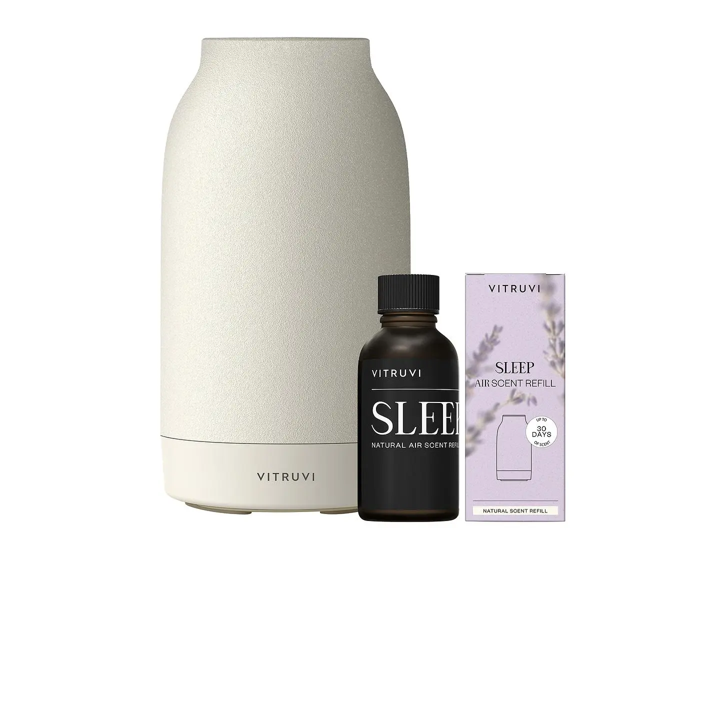 VITRUVI Air Waterless Diffuser + Sleep Refill Bundle
