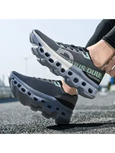 Men’s running shoes with hollow cushioned soles. Breathable mesh upper and shock-absorbing design for lightweight, comfortable performance.
