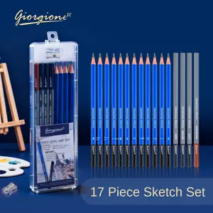 17-Piece Sketch Pencil Set with Sharpener, High-Quality Drawing Tools for Kids Students Teachers, Art School Supplies, Affordable Art Supplies