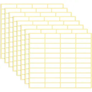 1980 Pcs Blank File Folder Labels 0.5x1.75 Inch Writable Name Tag Stickers White Name Filing Envelopes Label Stickers Small Address Labels for Office Document File Classification