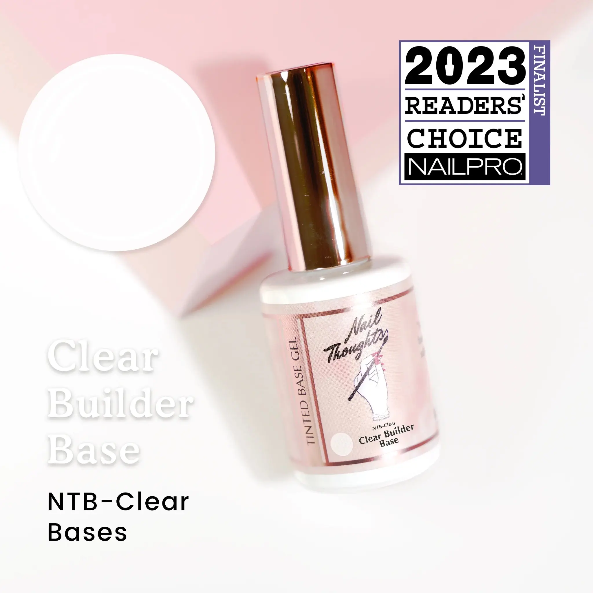 Kokoist X Nail Thoughts Tinted Base Gel - Clear Builder Gel Base - NTB - CLEAR
