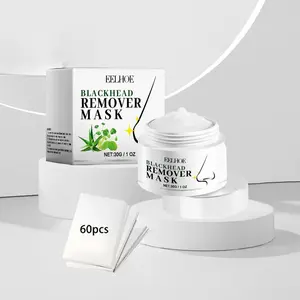 Blackhead Remover Mask with Wipes, Gentle Deep Cleansing Facial Mask, Facial Skin Care Product for Women & Men, Nose Patches