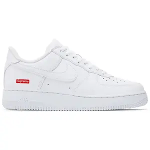 Nike Air Force 1 Low Supreme White Men's Daily Casual Fashion Footwear Sneakers Walking Shoes Gym Training Athletic Comfort