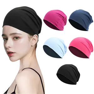 A Set of 5/4/3/2 Pcs Women's Slouchy Beanie Chemo Hat,Stretch Cancer Head Wraps,Sleep Head Scarf for Cancer Patient,Halloween Christmas Party Gifts,Hand Tools Kits