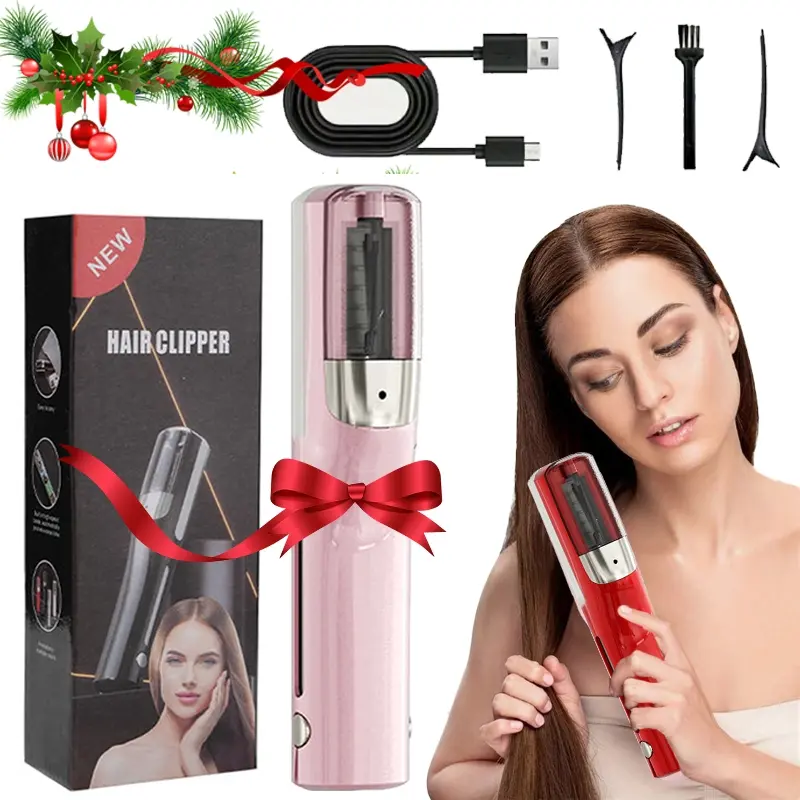 2-In-1 Electric Hair Trimmer for Women, Portable Split End Scissors, Stylish Hair Care Tool, Wireless Haircut Tool, Ideal for Home Use & Travel, Multifunctional Hair Trimmer, Cordless Rechargeable Trimmer, Wireless Hair Cutter, Cordless Hair Cutting
