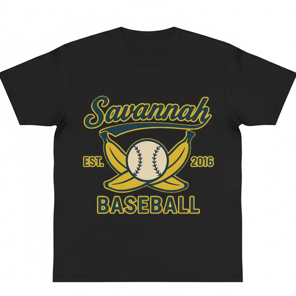 Savannah Banana Baseball T-shirt Soft graphic tees Game Day Baseball Unisex Team Mascot Classic fan gift Sports Top Trending y2k cotton fashion Streetwear Casual