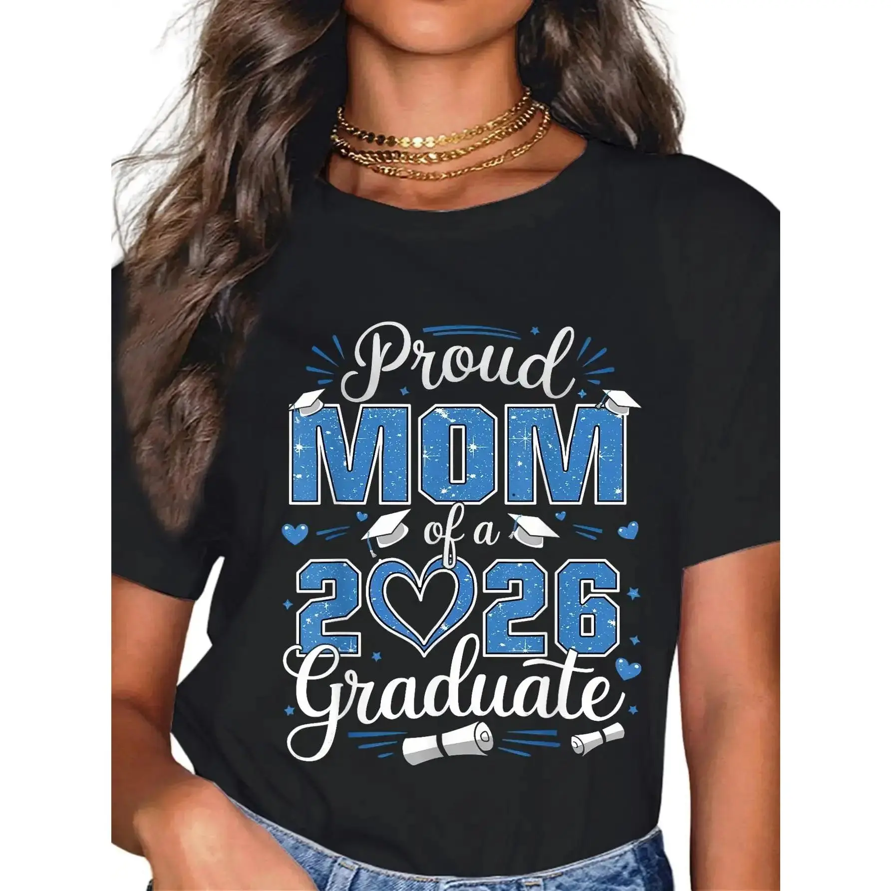 Cotton Proud Mom Of A Class Of 2026 Graduate 2026 Senior Mom