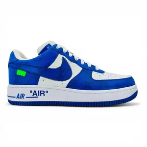 Louis Vuitton Nike Air Force 1 Low By Virgil Abloh White Royal