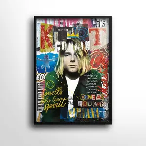 HOT!!!Kurt Cobain, Nirvana Poster, Nirvana Gift, Wall Deco