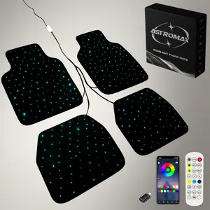 Starlight Waterproof Car Floor Mats 4PC 100+ Colors USB Universal Fit