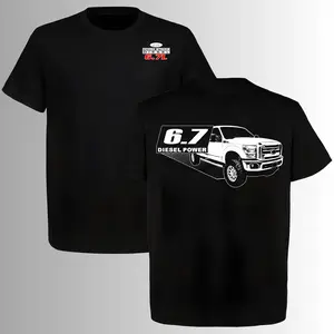 Ford Super Duty 6.7 Diesel Power T-Shirt, 2 Sides, Power Stroke Turbo Diesel Graphic Tee