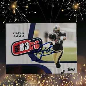 Topps REGGIE BUSH ROOKIE AUTOGRAPHED CARD Class of 2006 NFL 8306 Series Autographed Collectible Card