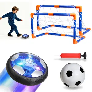 Vvinca Hover Soccer Ball Set with Goals, Light Up Indoor Soccer Ball for Kids, 2-in-1 Set with Classic Ball, Works on Carpet, Hardwood, Tile, AA Battery Powered, Toys for Boys Girls Ages 3-12
