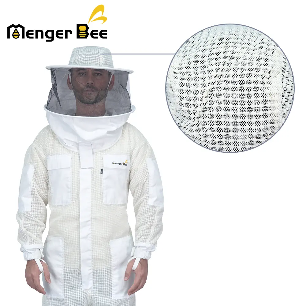 3-Layer Ultra Ventilated Bee Suit for Men & Women – Premium Beekeeping Suit with Bee Gloves &  Beekeeping Veils