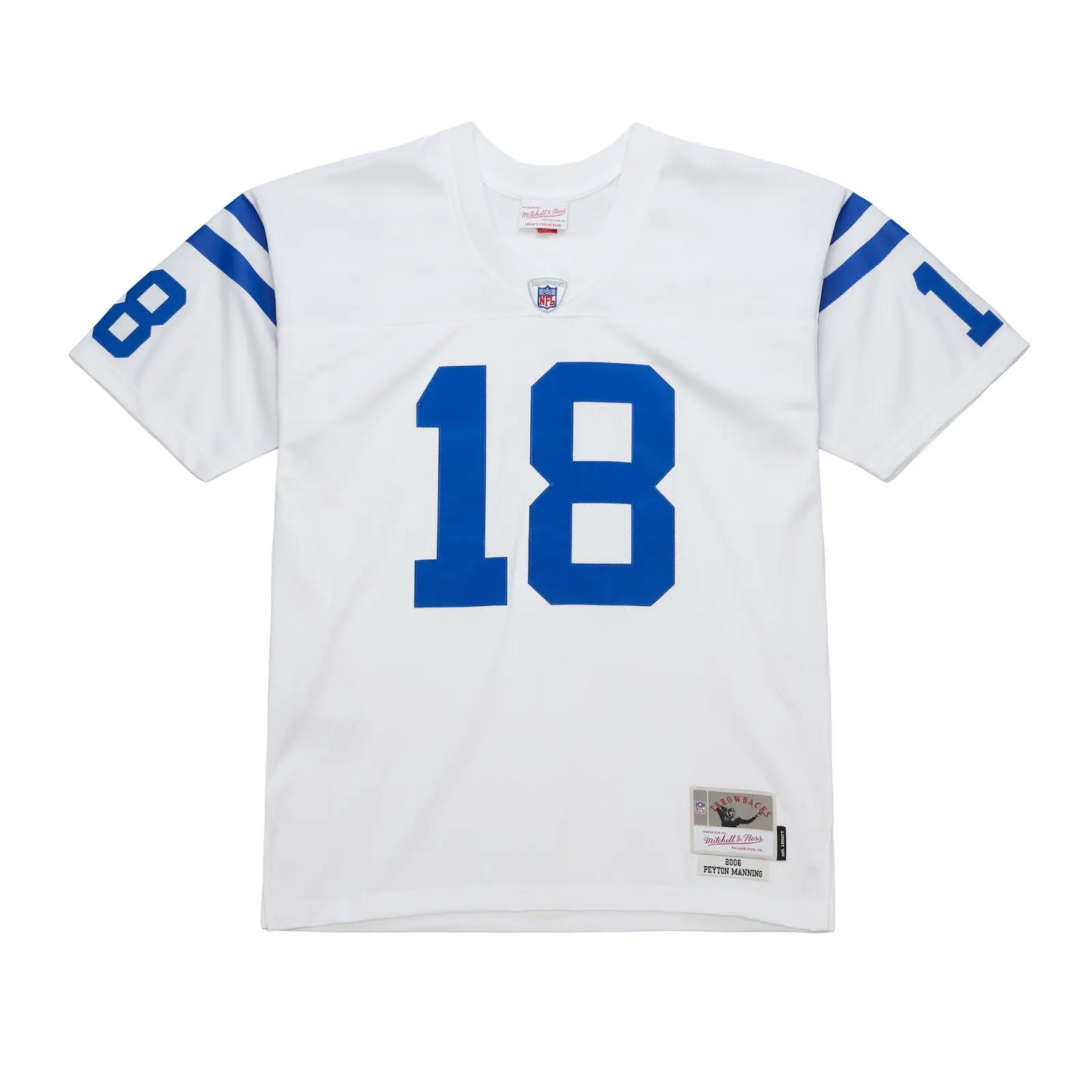 Peyton Manning Indianapolis Colts 2006 Legacy Player Jersey - Mitchell & Ness NFL Throwback, 00s Retro Football Jersey
