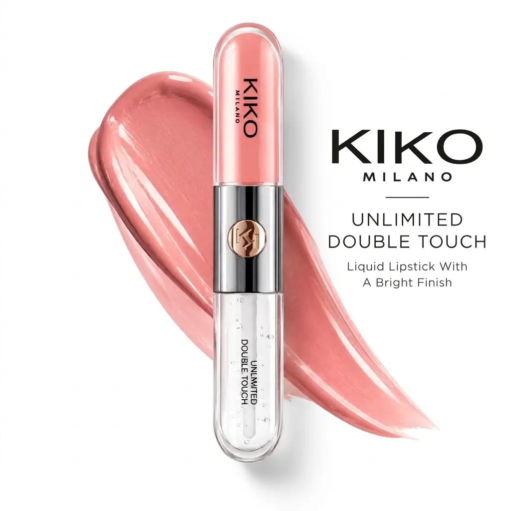 KIKO Milano Unlimited Double Touch Liquid Lipstick | Long Lasting Glossy Lip Color | Transfer Resistant Lip Makeup