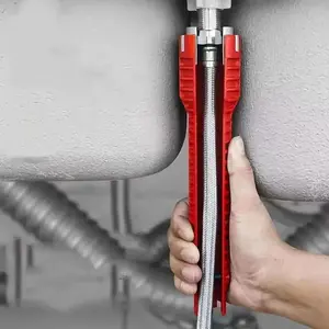 5-in-1 Multifunctional Sink Wrench, Durable Plastic Wrench, Universal Fit for Faucet and Bathroom Installation, Heavy Duty Tool