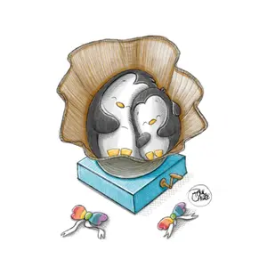 Cuddle Puddle - Art Print