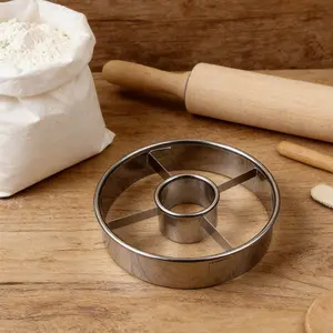 Premium Stainless Steel Donut Cutter, Professional Donut Mold for Homemade Donuts, Food Grade Baking Tool for Breakfast Desserts Snacks, Baking Utensils