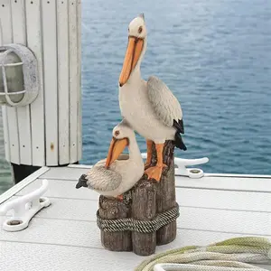 WILLOW TREE Pelican-Shape Garden Decor, Pelican Statue, Outdoor Garden Lawn Decoration, Landscaping Ornament for Garden, Porch, Balcony, Doorway