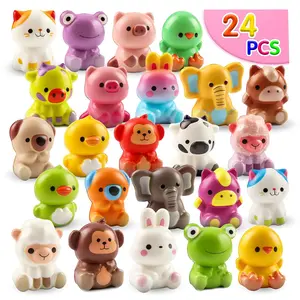 24PCS Animal Squishy Toys, Party Favors for Kids