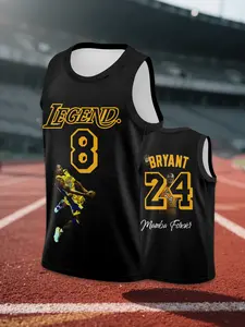 Kobe Bryant Tribute Jersey, Forever Edition, Basketball Fan Gear, Sporty Style, Fitted, All Seasons, H Type Silhouette, Stylish Jersey