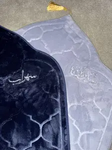 Personalized Dome Shaped Adult Prayer Mat Non-Slip Soft Portable Thick Prayer Rug for Muslim Prayers 65x110 cm Modern Design