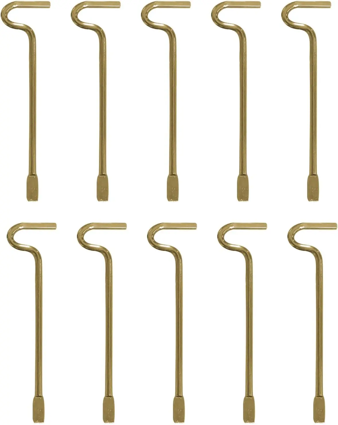 Bedroom/Bathroom Emergency Keys Compatible with Kwikset Interior Levers and Knobs - 10 Pack