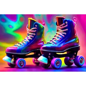 Holographic Sticker (Roller Skates)