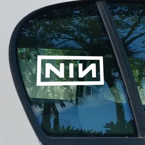 Nine Inch Nails Bumper Sticker Vinyl Decal for Car Laptop Phone Wall Mirror Water Bottle Waterproof UV Weather Resistant 6+ Years Outdoor Use