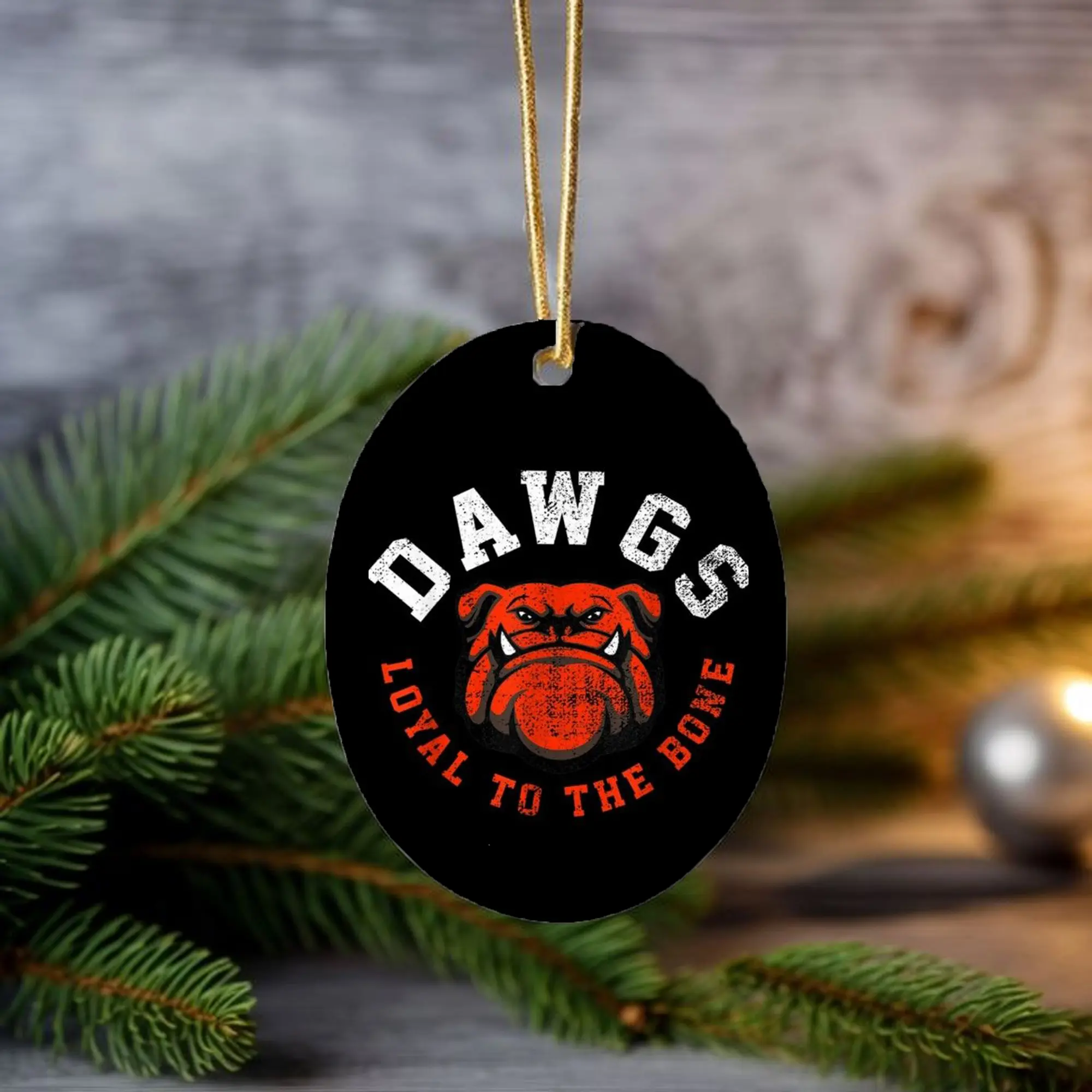Ohio State Christmas Ornament, Vintage Retro Football Buckeyes, Acrylic Ornament, Ceramic Ornament