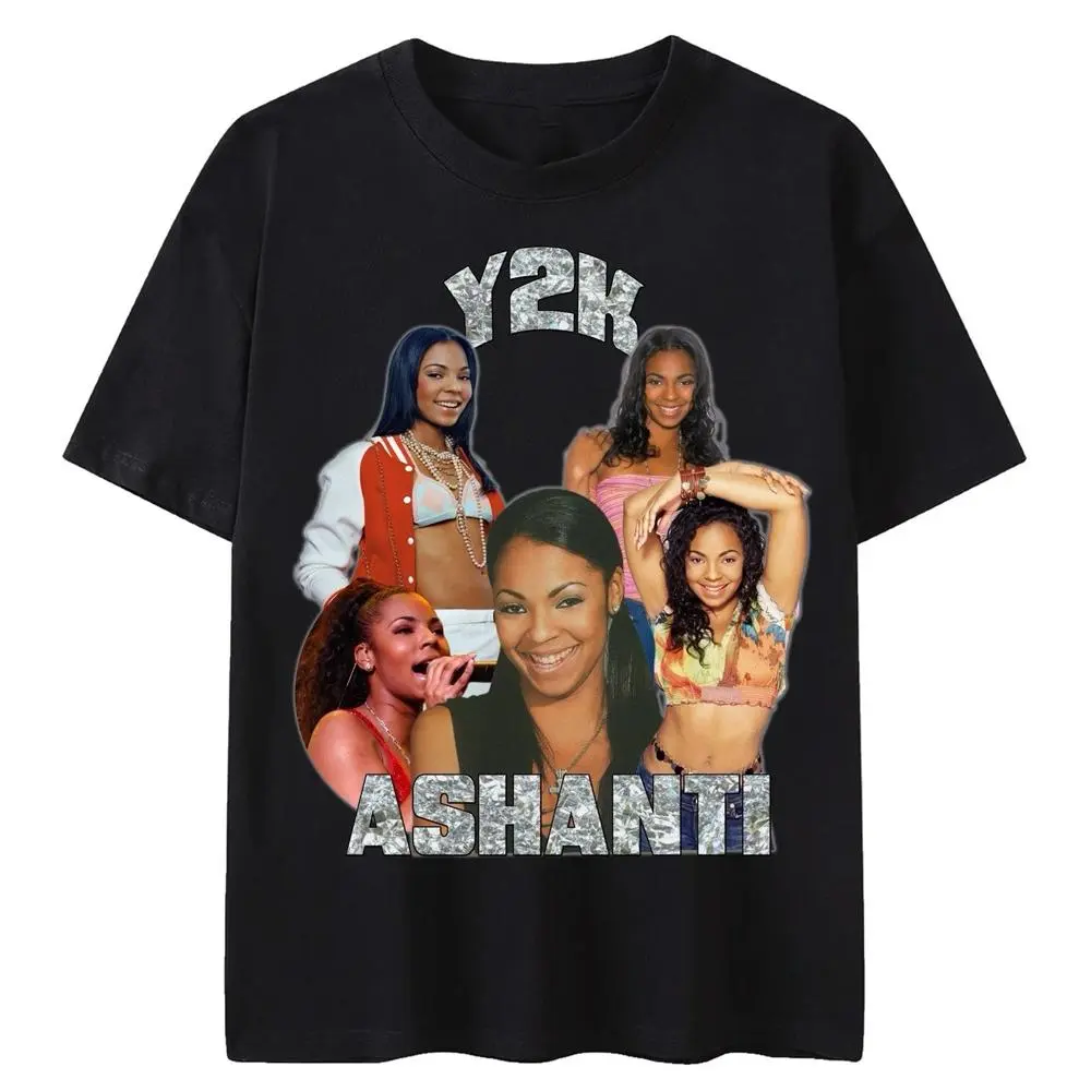 Men's Vintage Ashanti Digital Print Cotton Streetwear T-Shirt, Unisex Crew Neck Shortsleeve Basic Fitted Top, All Seasons, Machine Washable, 4XL-5XL, Menswear, Casual