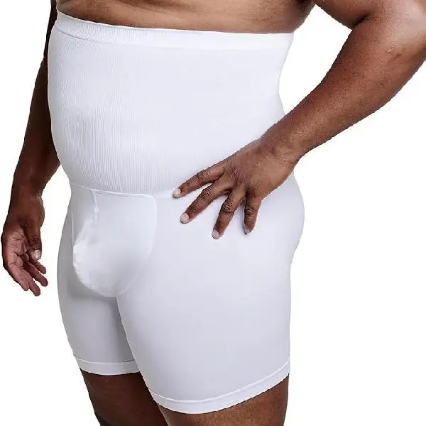 QORE LOGIQ Tummy Control Shapewear Compression Shorts White