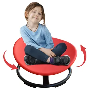 Children's Stress Reduction Toys, Children's Sensory Spinning Toys, Rocking Chair, Sitting Spinner, Sensory Chair for Kids, ADHD Anxiety Tools, Kids Furniture, Non-slip Metal Base, Improve Body Coordination
