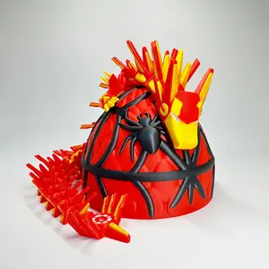 3D Printed Iron Man Theme Dragon Action Figure, Action Figures