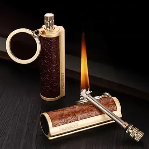 Retro Permanent Match Lighter,10000 Times Classic Lighter (Not Contain Lighter Fluid), Outdoor Emergency Fire, Waterproof Permanent Lighter, Portable Ignition Tool, Suitable for Outdoor Camping Fire Ignition Stick